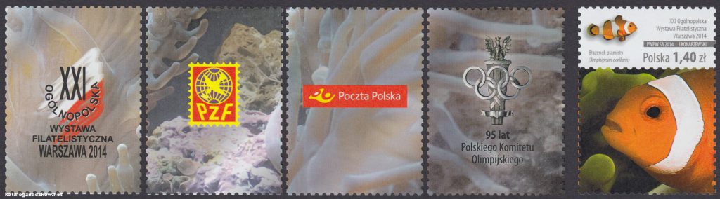 XXI Ogólnopolska Wystawa Filatelistyczna Warszawa 2014 - znaczek nr 4573