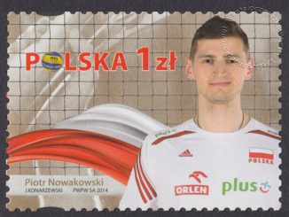 Złoci Medaliści FIVB Mistrzostw świata w piłce siatkowej mężczyzn Polska 2014 - znaczek nr 4576