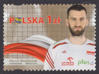Złoci Medaliści FIVB Mistrzostw świata w piłce siatkowej mężczyzn Polska 2014 - znaczek nr 4588