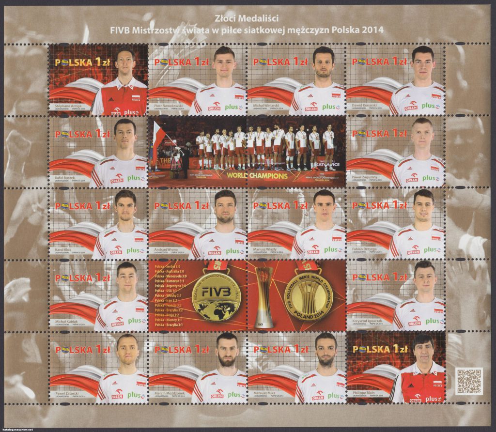 Złoci Medaliści FIVB Mistrzostw świata w piłce siatkowej mężczyzn Polska 2014 - ark. 4575-4590