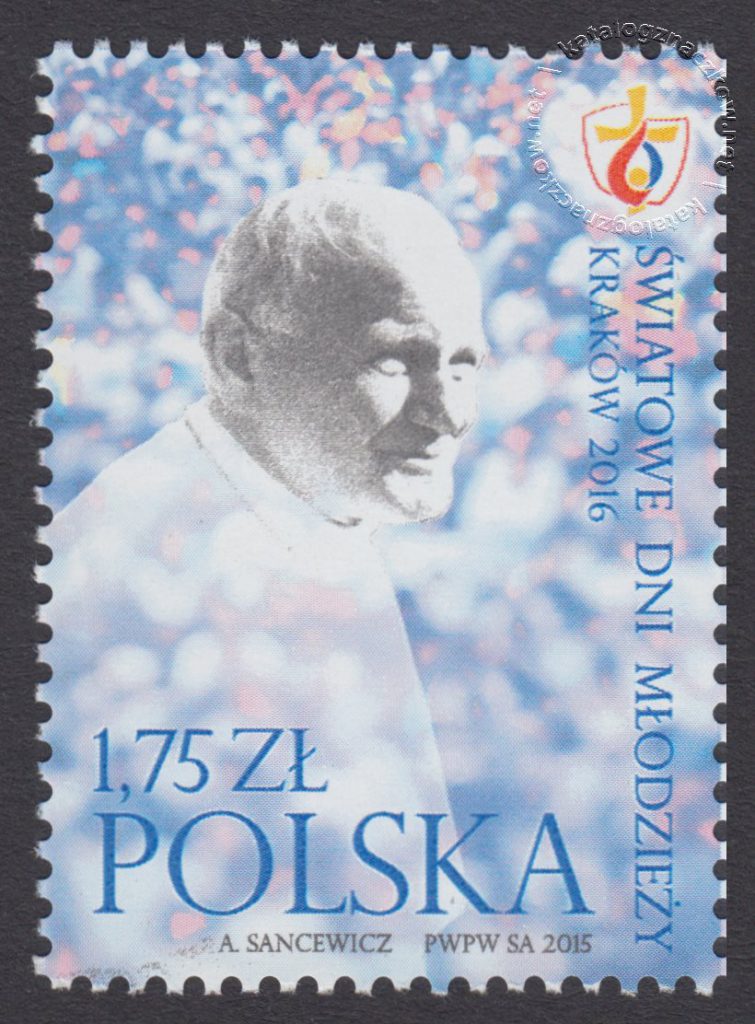 Światowe Dni Młodzieży - znaczek nr 4610
