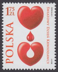 Światowy Dzień Krwiodawcy - znaczek nr 4618