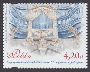 Zabytkowe organy w Polsce - znaczek nr 4628
