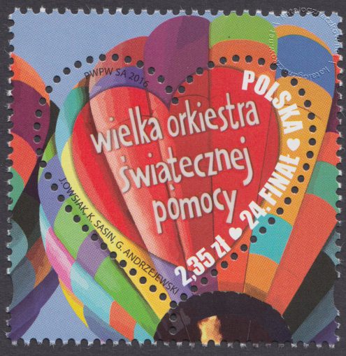Wielka Orkiestra Świątecznej Pomocy – Katalog Polskich Znaczków Pocztowych