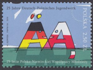 25-lecie Polsko-Niemieckiej Współpracy Młodzieży - znaczek nr 4689