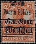 Wydanie przedrukowane na znaczkach GG Warschau - 13