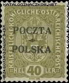 Wydanie prowizoryczne tzw. krakowskie znaczek nr 40