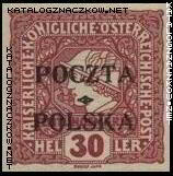 Wydanie prowizoryczne tzw. krakowskie znaczek nr 54