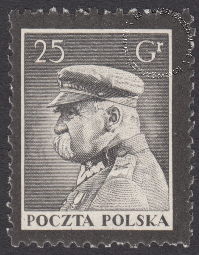 Wydanie żałobne po śmierci J.Piłsudskiego znaczek nr 275