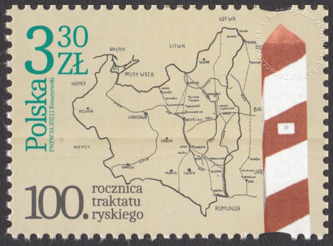 100 rocznica traktatu ryskiego znaczek nr 5131