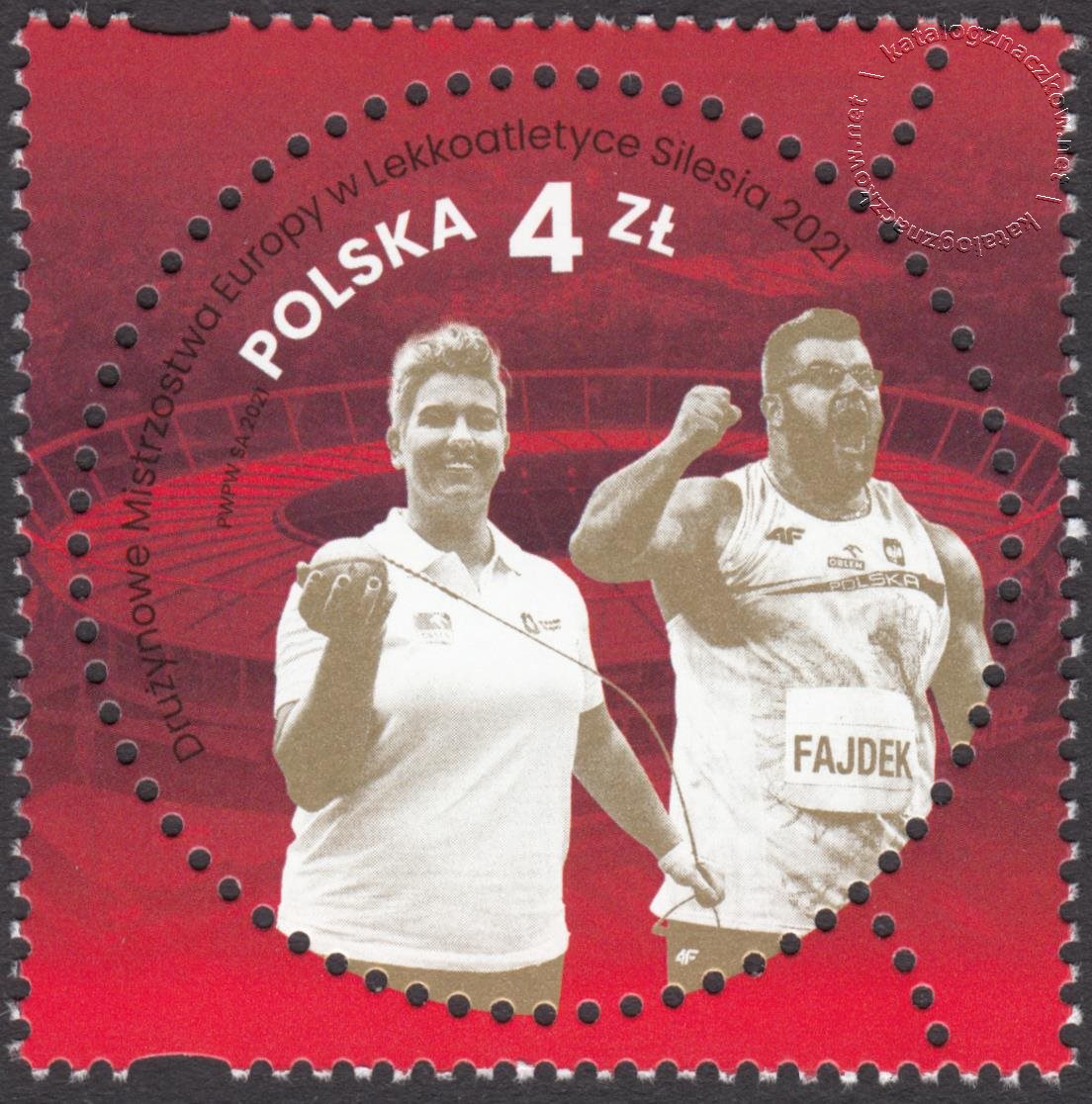 Drużynowe Mistrzostwa Europy w Lekkoatletyce Silesia 2021 znaczek nr 5154