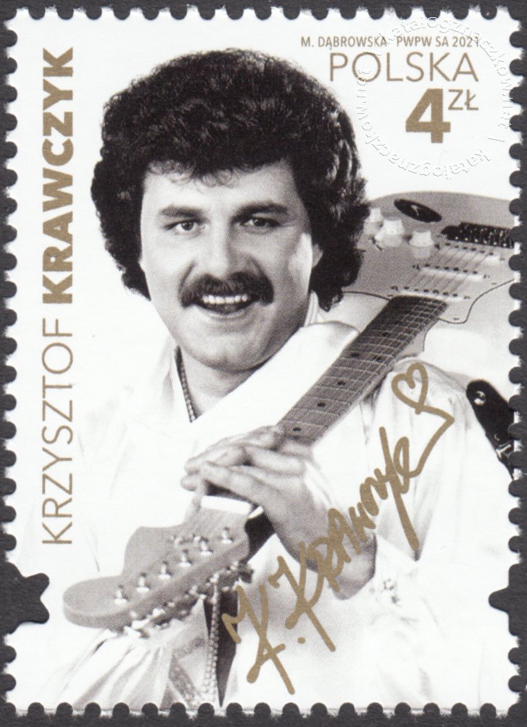 Gwiazdy polskiej muzyki – Krzysztof Krawczyk znaczek nr 5171