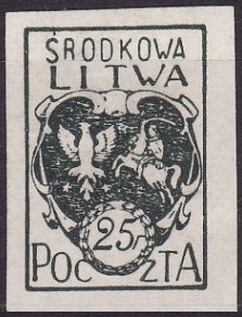 Litwa Środkowa – Godło Litwy Środkowej - 20A