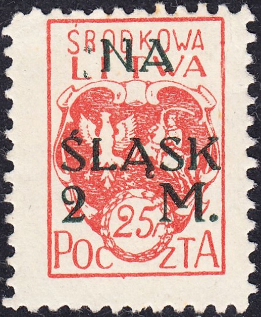 Litwa Środkowa – Wydanie z dopłatą „NA ŚLĄSK” – znaczek nr 23B