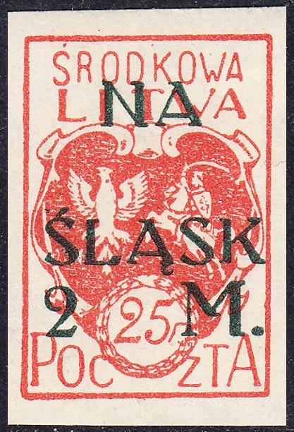 Litwa Środkowa – Wydanie z dopłatą „NA ŚLĄSK” – znaczek nr 23A