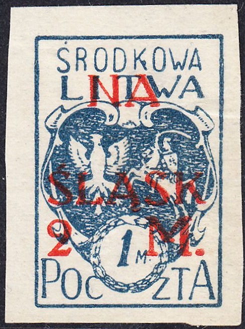 Litwa Środkowa – Wydanie z dopłatą „NA ŚLĄSK” – znaczek nr 25A