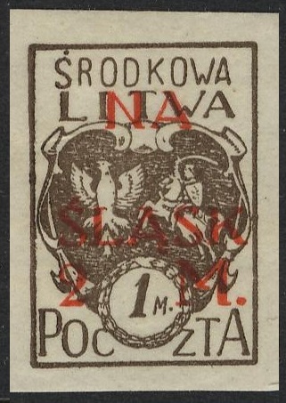 Litwa Środkowa – Wydanie z dopłatą „NA ŚLĄSK” – znaczek nr 26A