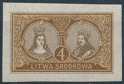 Litwa Środkowa – Różne rysunki – znaczek nr 37A