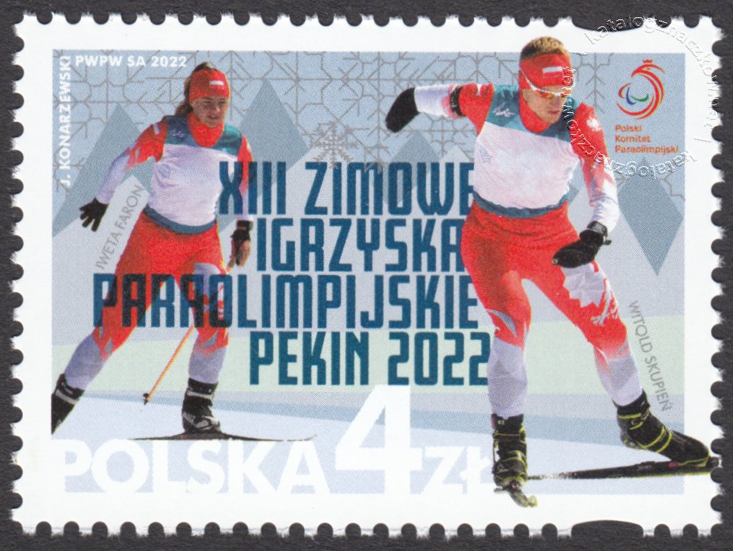XIII Zimowe Igrzyska Paraolimpijskie Pekin 2022 znaczek nr 5192