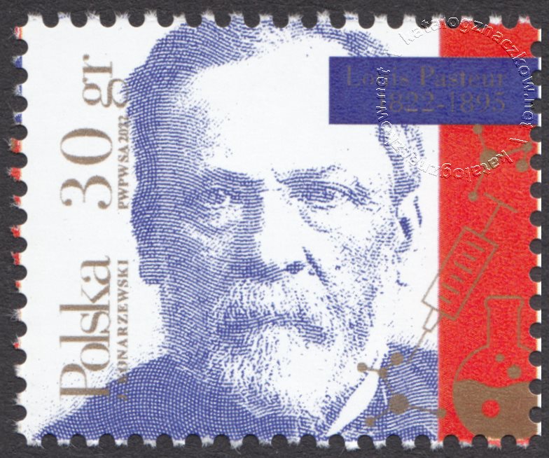Louis Pasteur 1822-1895 znaczek nr 5200