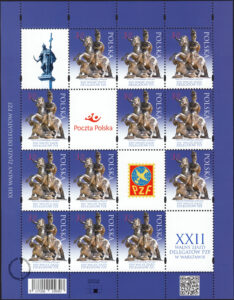 XXII Walny Zjazd Delegatów PZF - arkusz znaczków 5177b