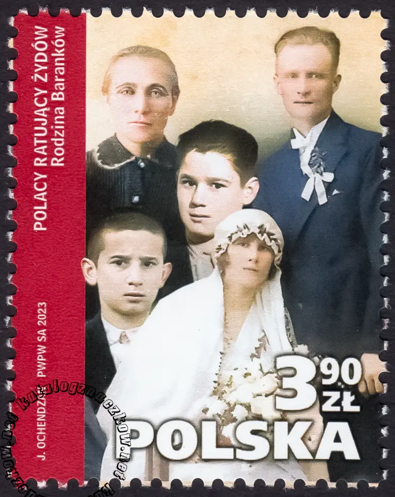 Polacy ratujący Żydów znaczek nr 5297