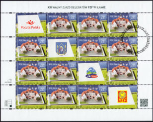 XXI Walny Zjazd Delegatów PZF w Iławie - arkusz znaczków 4716