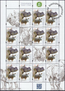 Zwierzęta małe i duże - arkusz znaczków 4930
