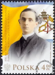 100 rocznica posługi przyszłego papieża Pawła VI w Nuncjaturze w Polsce znaczek nr 5315