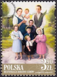 Beatyfikacja Rodziny Ulmów znaczek nr 5339
