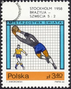Mistrzostwa Świata w piłce nożnej w Anglii znaczek nr 1521
