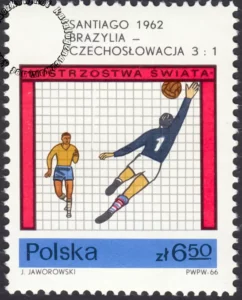Mistrzostwa Świata w piłce nożnej w Anglii znaczek nr 1522