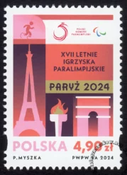 XVII Letnie Igrzyska Paralimpijskie Paryż 2024 znaczek numer 5411