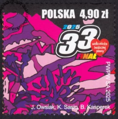 33 Finał Wielkiej Orkiestry Świątecznej Pomocy znaczek numer 5432