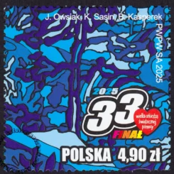 33 Finał Wielkiej Orkiestry Świątecznej Pomocy znaczek numer 5434