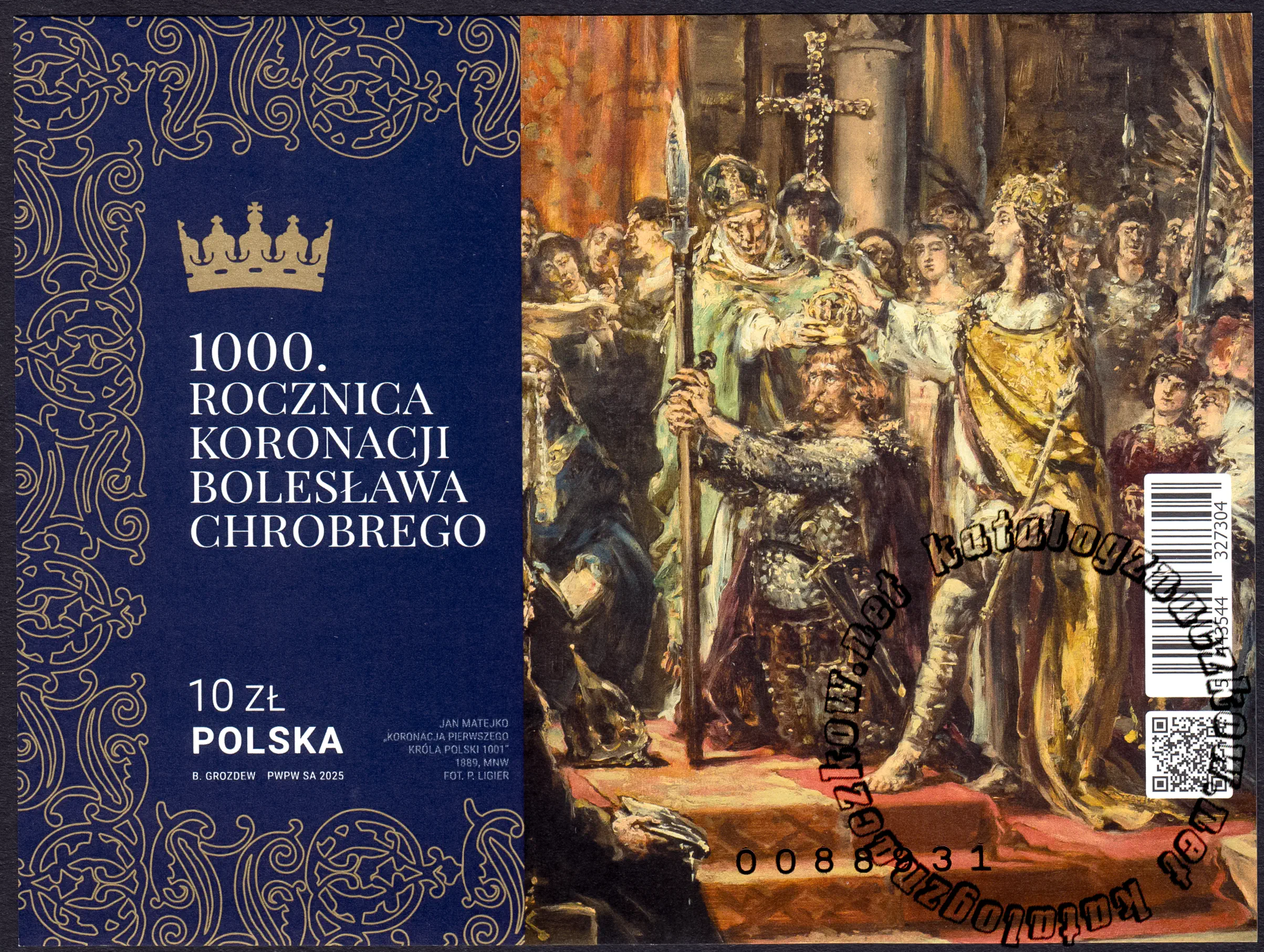 1000 rocznica koronacji Bolesława Chrobrego blok numer 273A