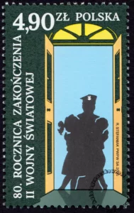 80 rocznica zakończenia II wojny światowej znaczek numer 5451