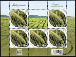 Rośliny uprawne – arkusz znaczków numer 5458