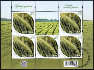 Rośliny uprawne – arkusz znaczków numer 5458