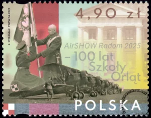 AirSHOW Radom 2025 - 100 lat Szkoły Orląt znaczek numer 5473