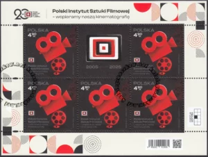 Polski Instytut Sztuki Filmowej - wspieramy naszą kinematografię arkusz znaczków 5493