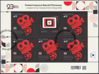 Polski Instytut Sztuki Filmowej - wspieramy naszą kinematografię arkusz znaczków 5493