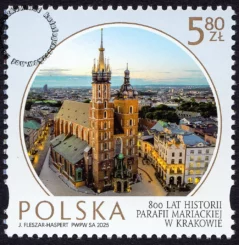 800 lat historii Parafii Mariackiej w Krakowie znaczek numer 5483