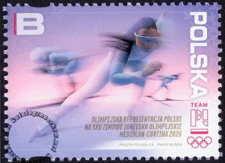 Olimpijska Reprezentacja Polski na XXV Zimowe Igrzyska znaczek numer 5495