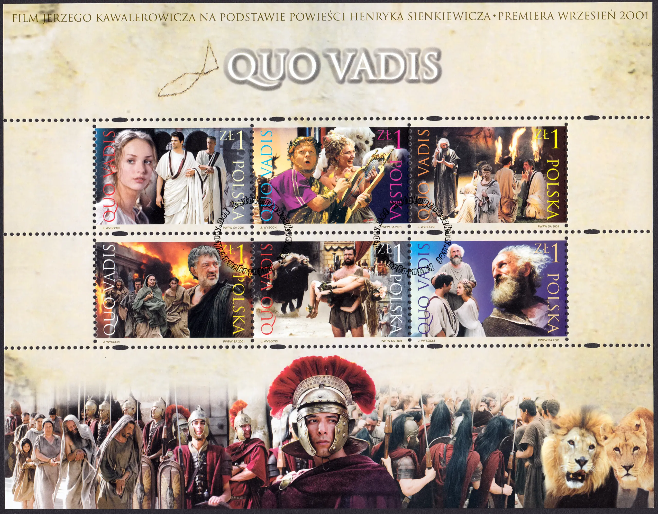 Quo Vadis – arkusz znaczków 3763-3768