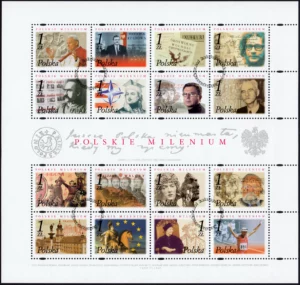 Polskie Millenium – arkusz znaczków 3780-3795